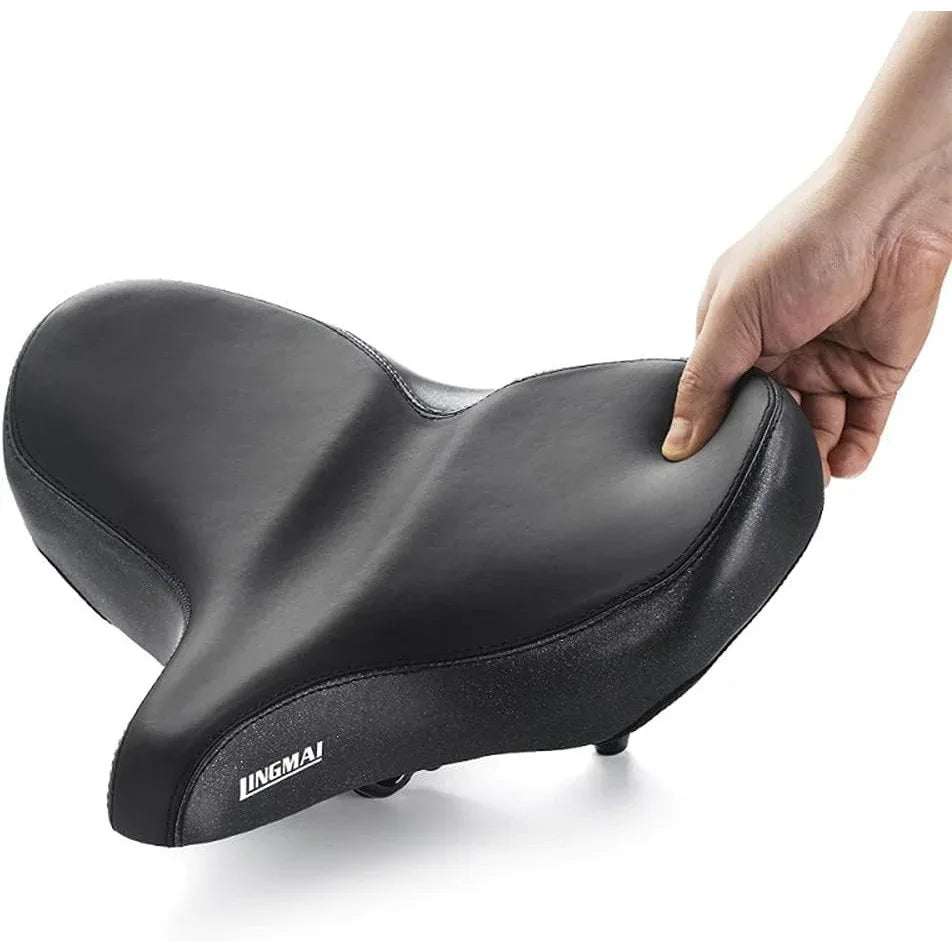 Oversized Memory Foam Bike Seat – Waterproof Extra‑Wide Comfort Saddle - Gomix Brands Outlet